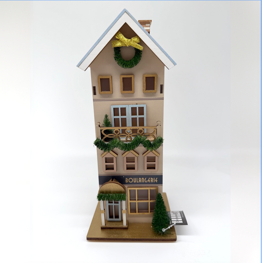 Parisian Lighted Village  |  11" - 13"