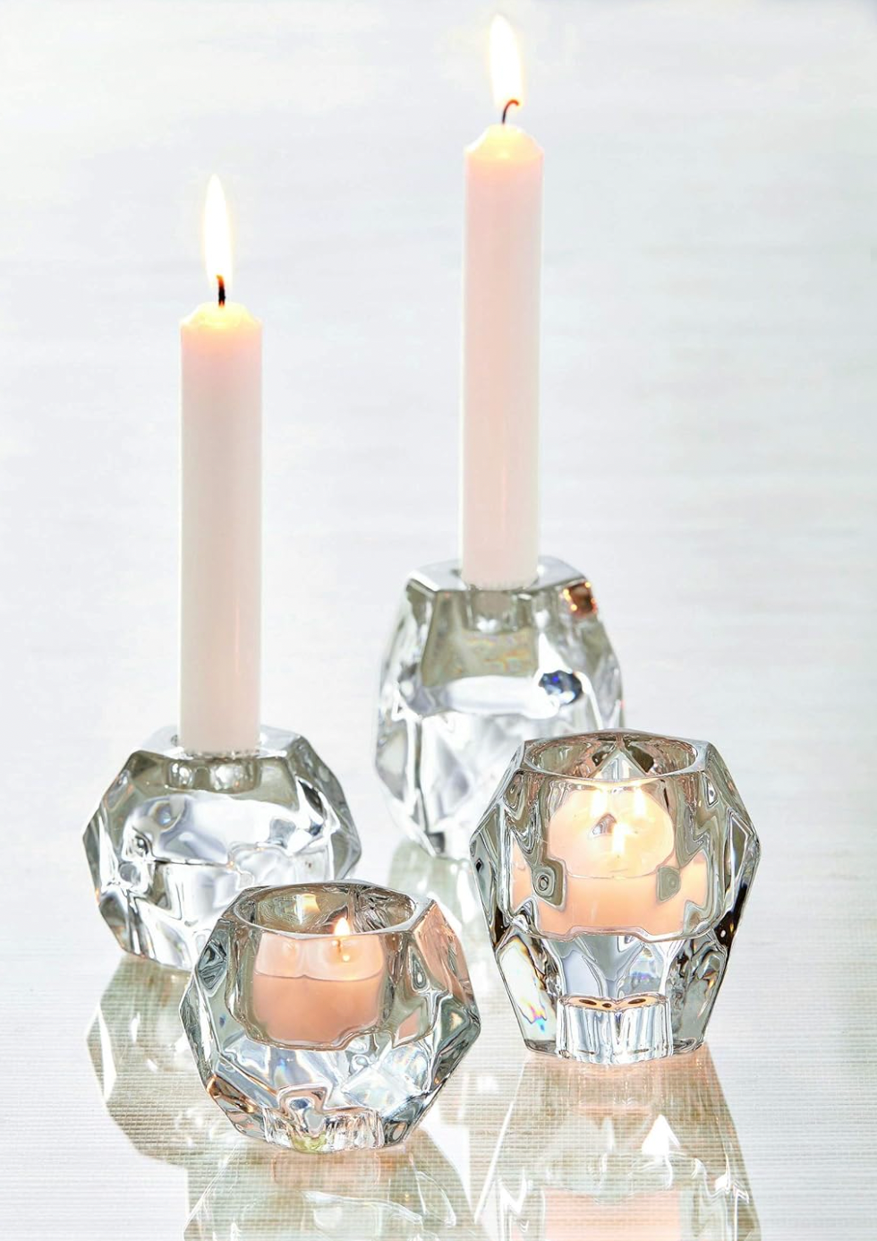 Geo Reversible Candle Holder - Taper or tealight