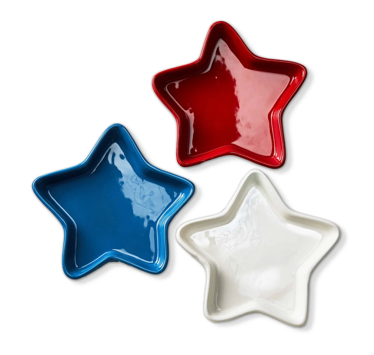 Star Appetizer Plates, s/3