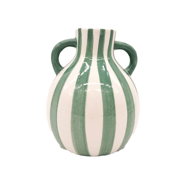 Blue Striped Vase (5")