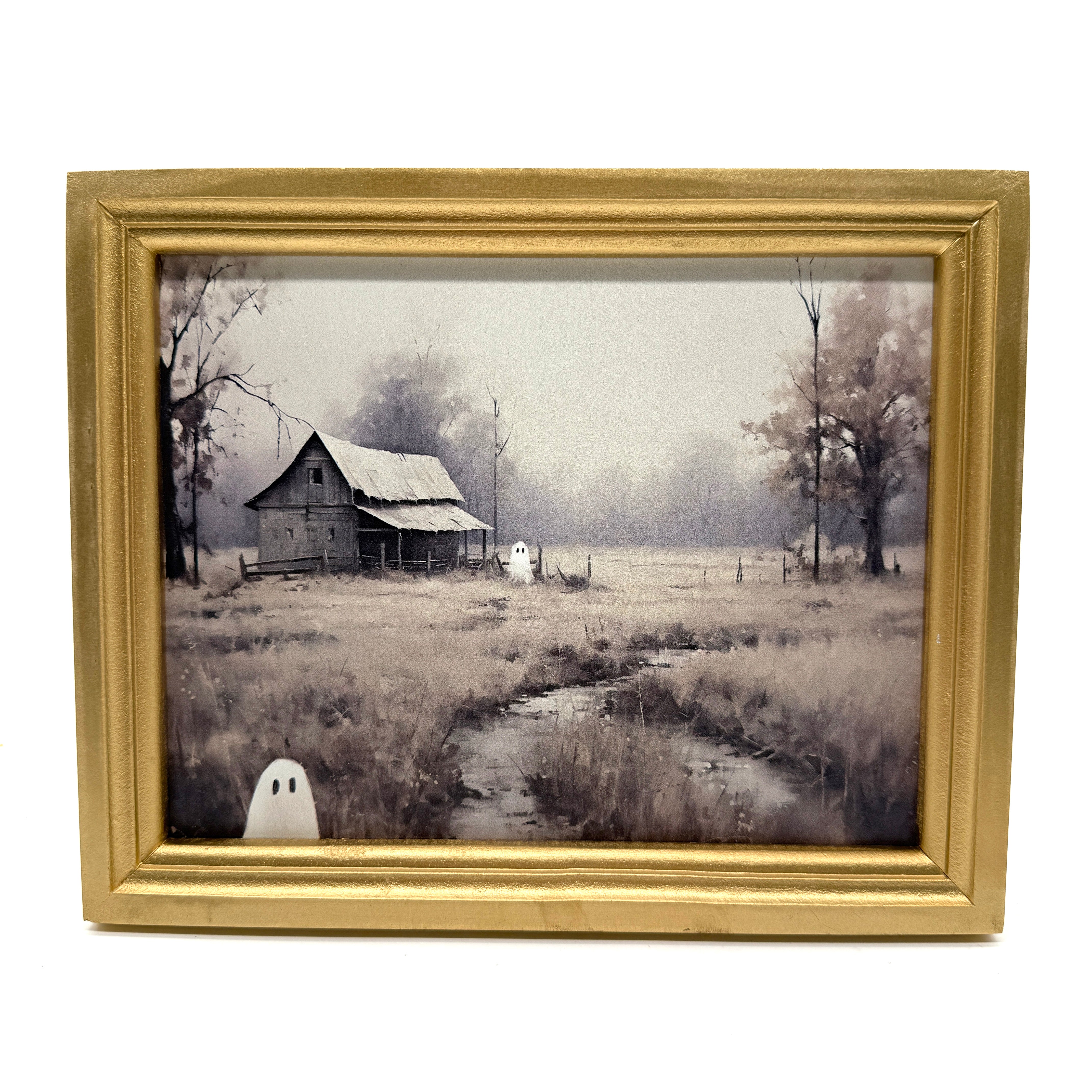 PEEKING GHOSTIES FRAMED ART