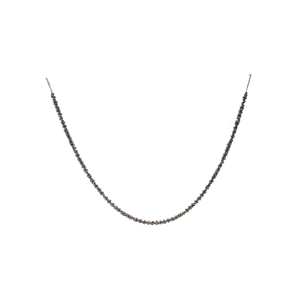 Metal Jingle Bell Garland on Jute Cord, Silver (72"L)