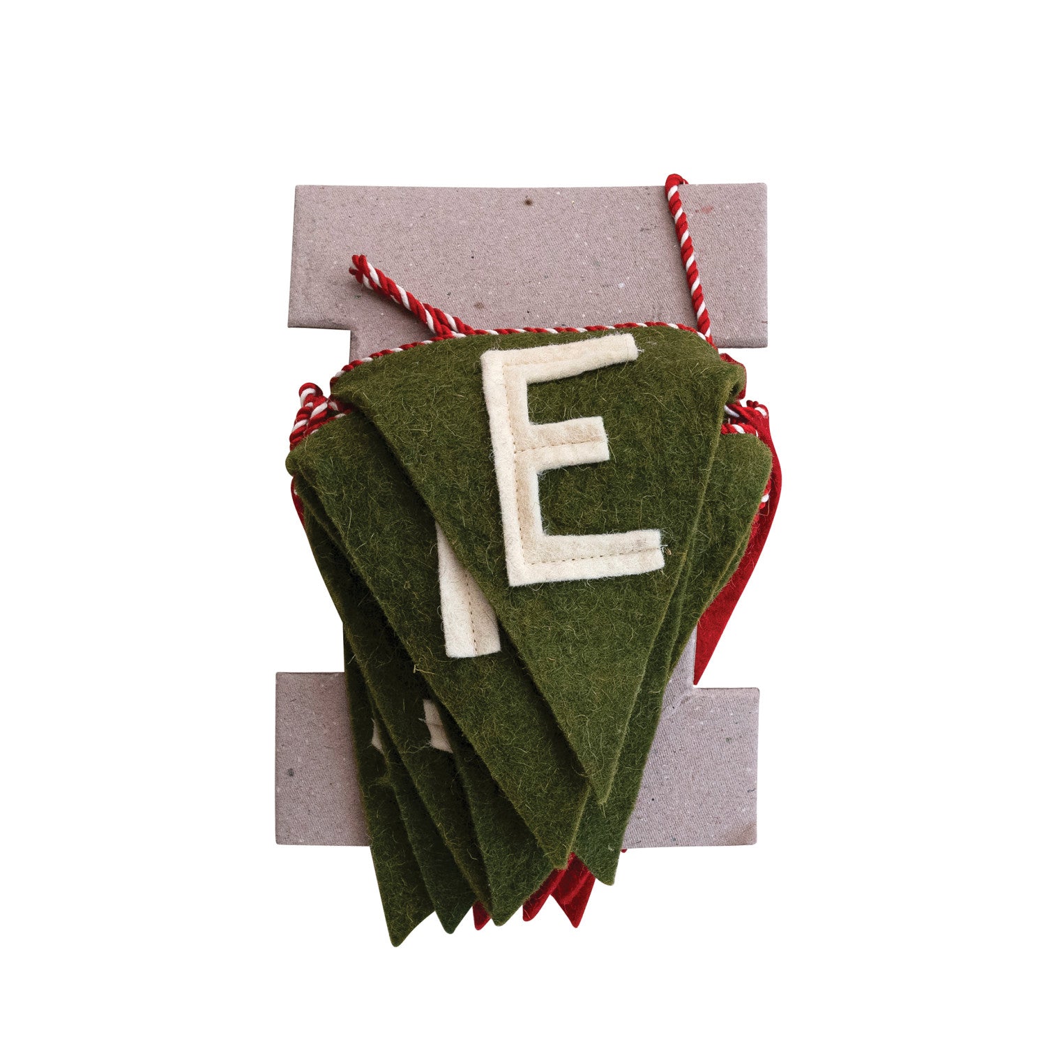 Wool Felt Pennant Banner "Merry Christmas"