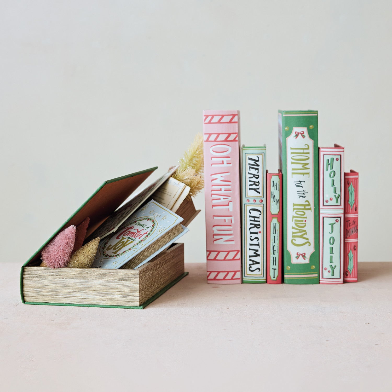 Christmas Book Storage Boxes (3 Styles), s/3
