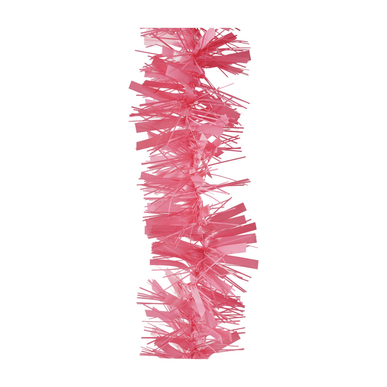 Plastic Tinsel Garland, Pink