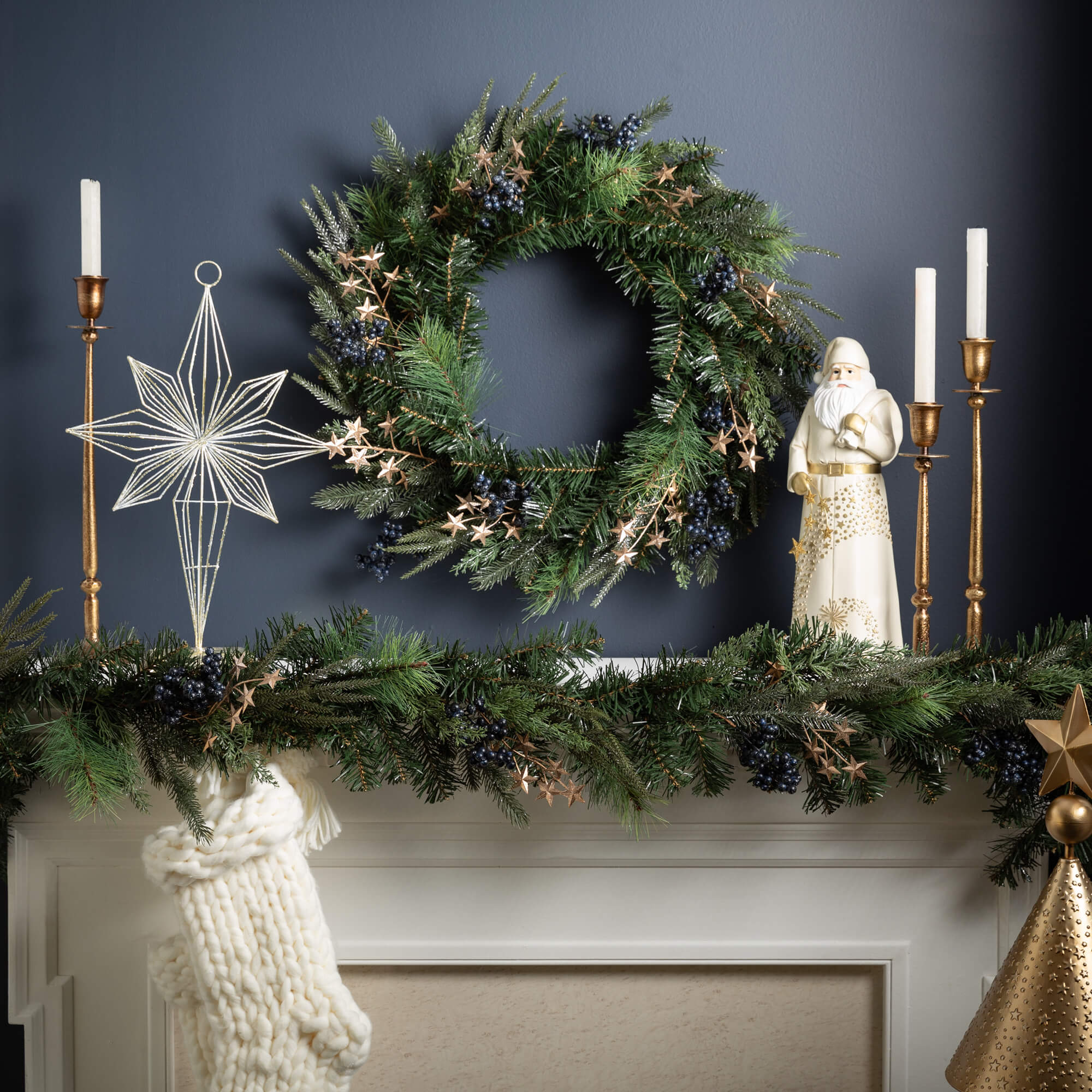 Starry Pine Garland - 6ft