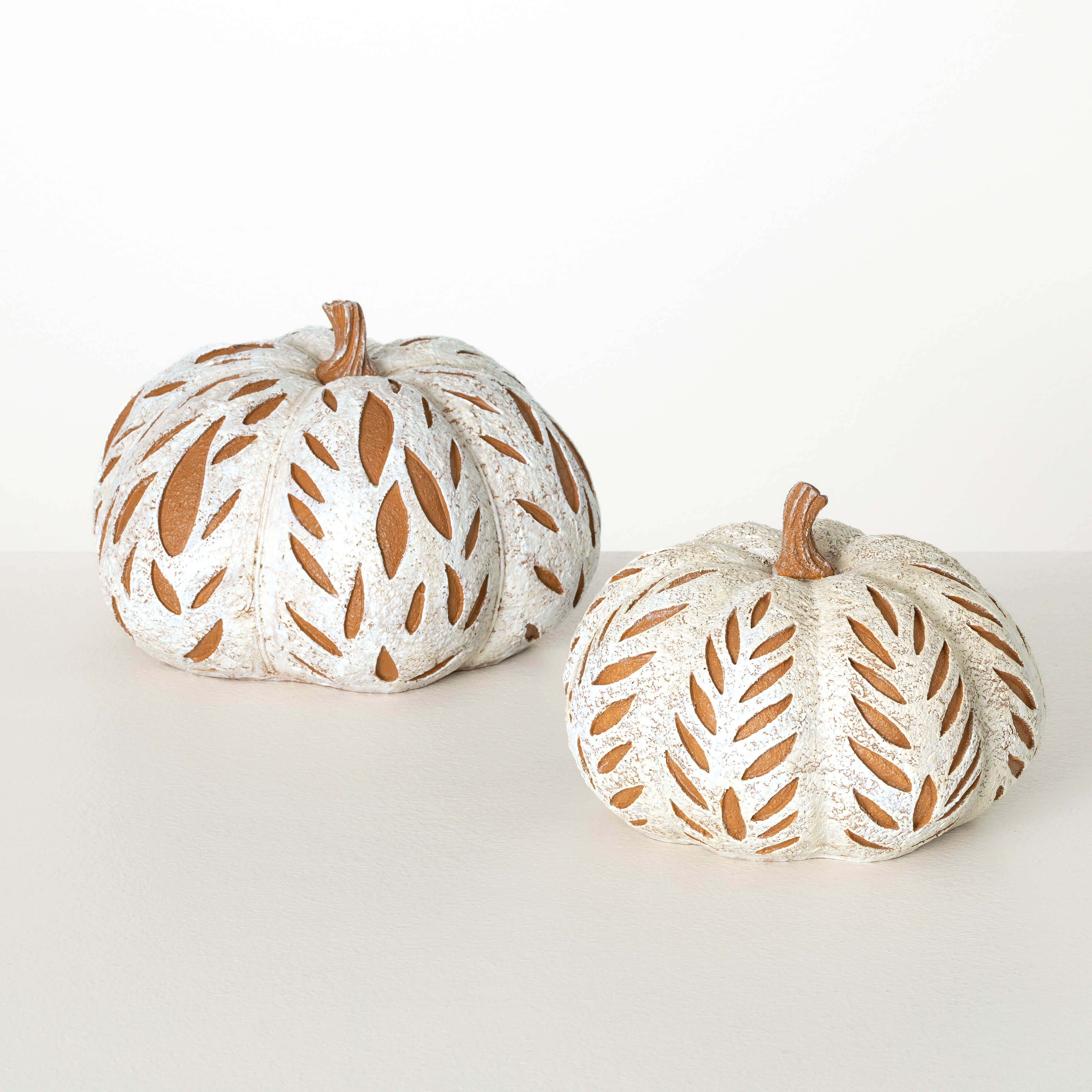 Debossed Leaf Pumpkin