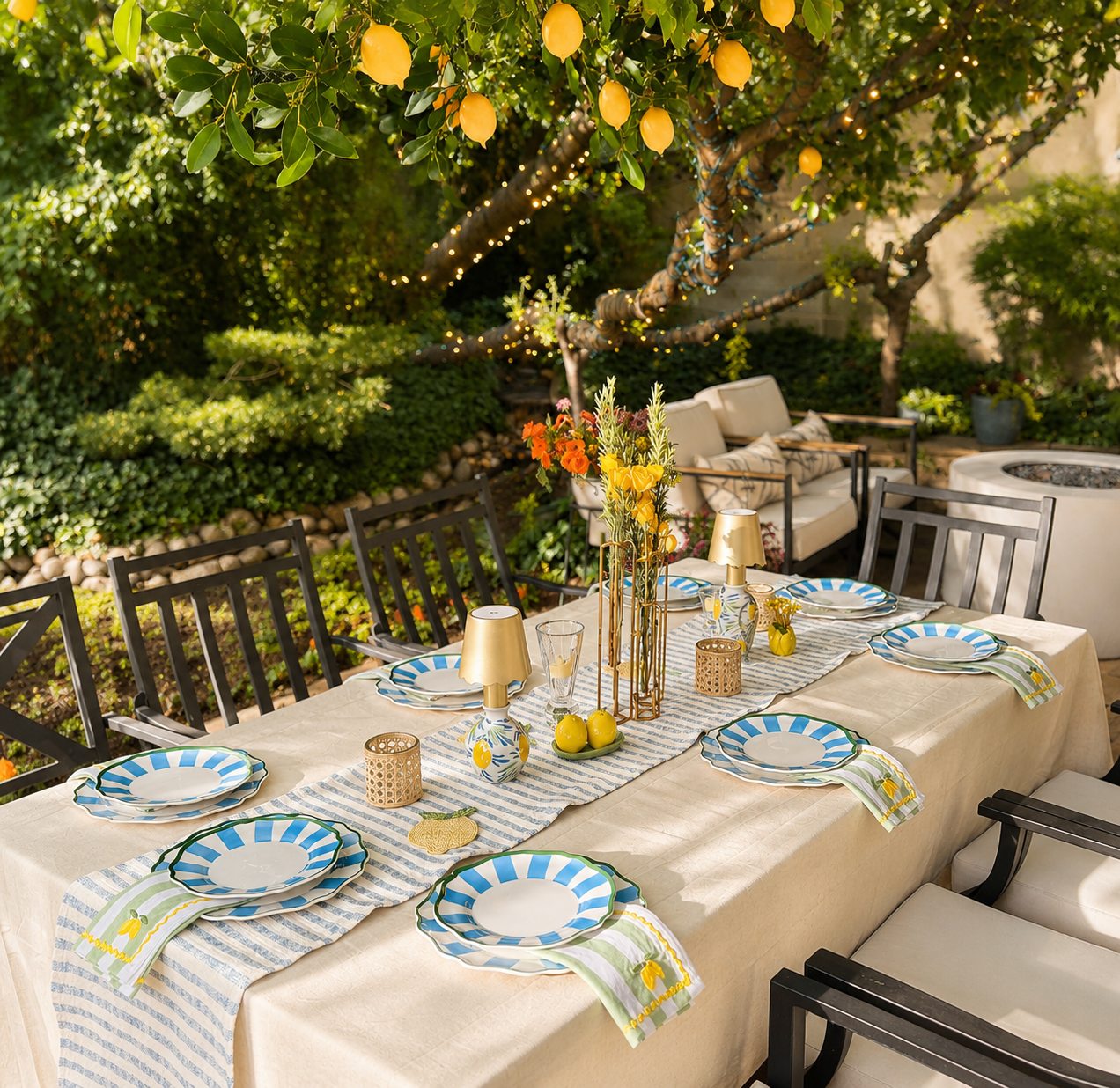 Amalfi Afternoon Tablescape