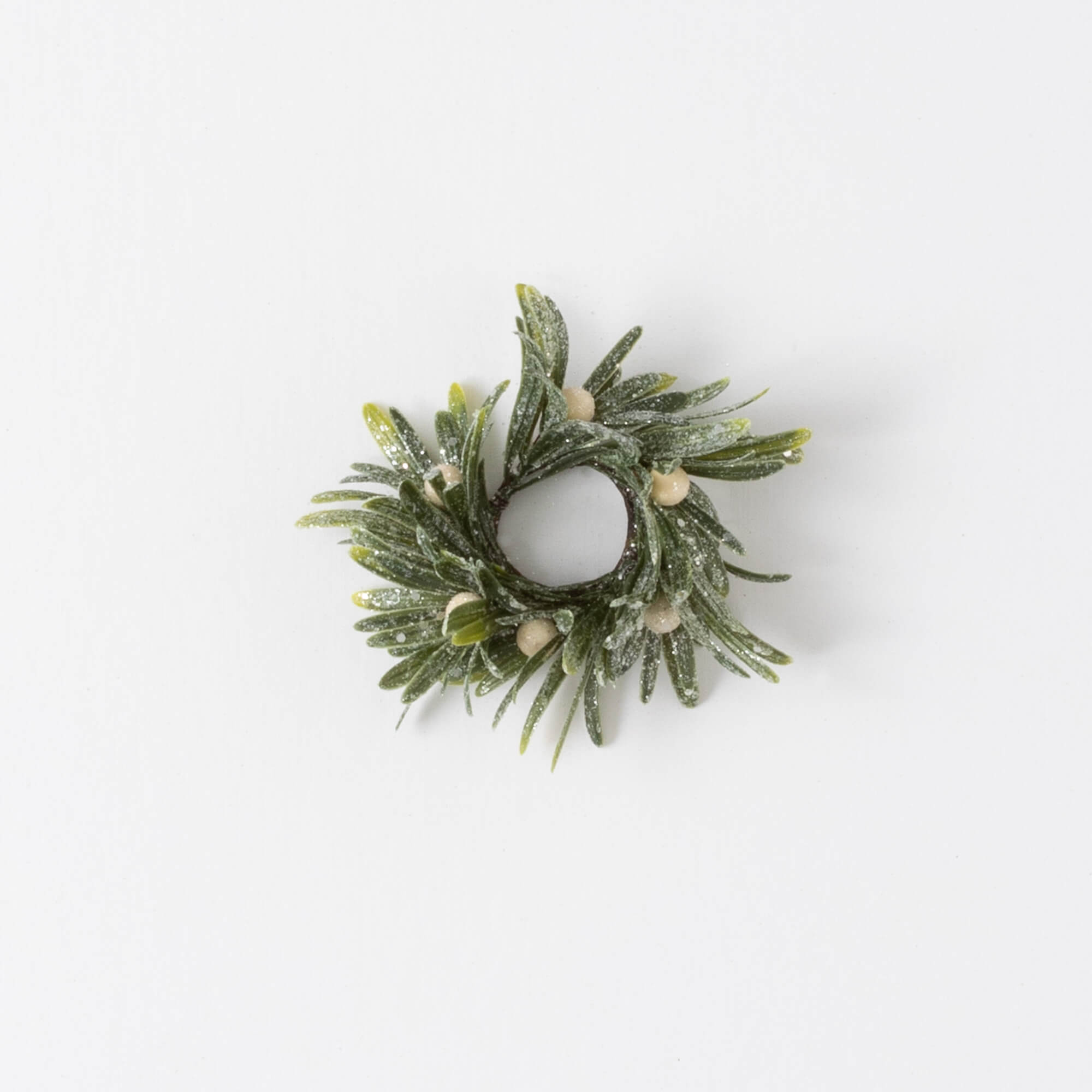 Mini Mistletoe Candle Ring (set of 3)